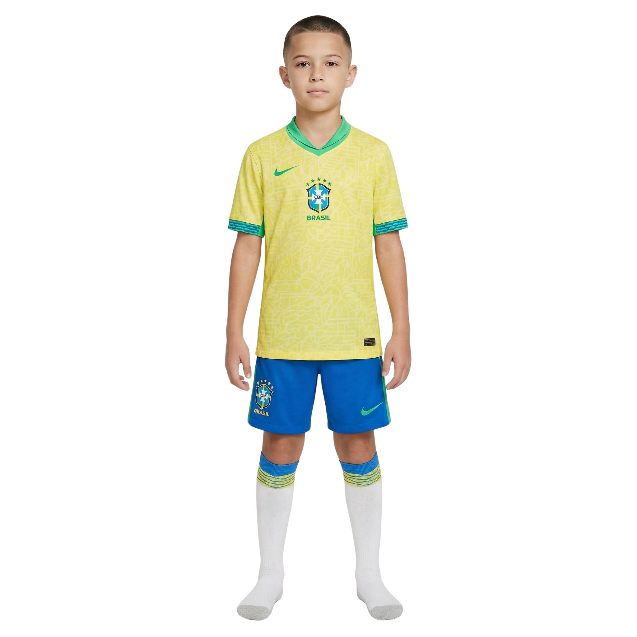 Kit de Criança - Brasil Principal 24/25 - Copa América 2024