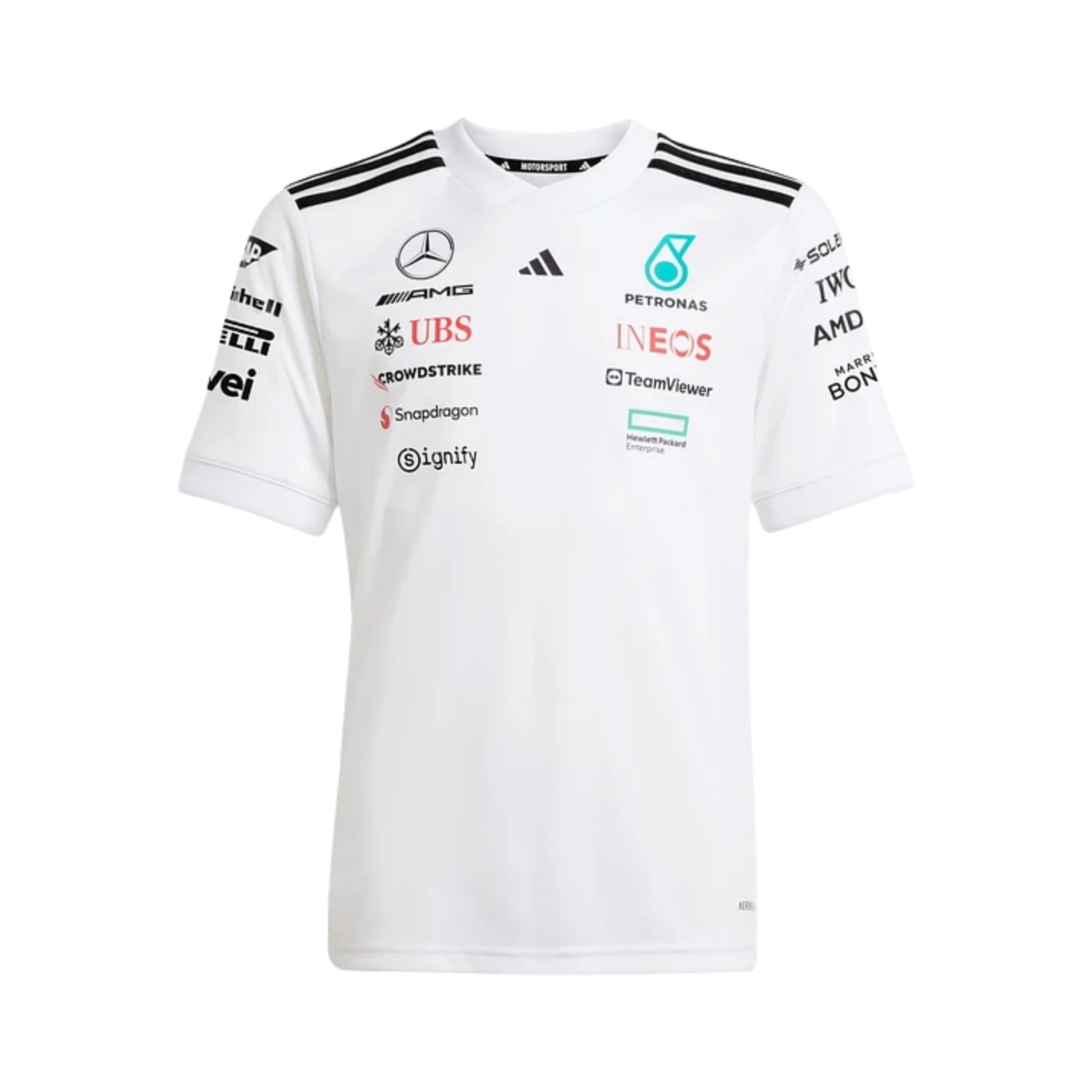 T-Shirt Mercedes AMG Petronas F1 2025 - Branco