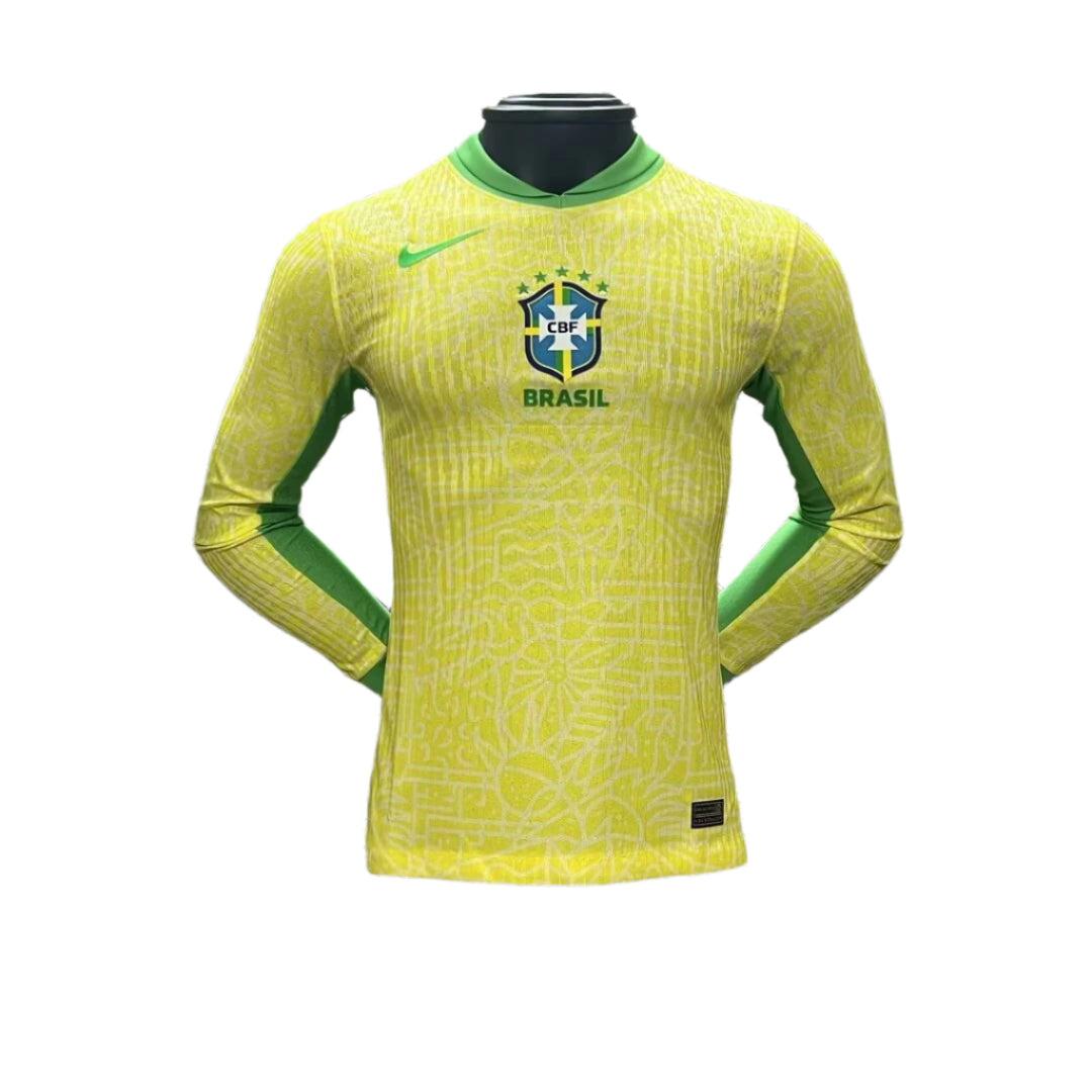 Brazil Home 24/25 - Long Sleeve - Player Version - Copa América 2024