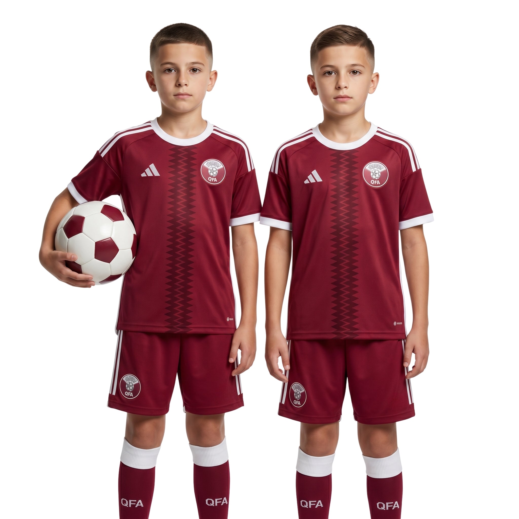 Kit de Criança - Qatar Principal 26/27 - Mundial 2026