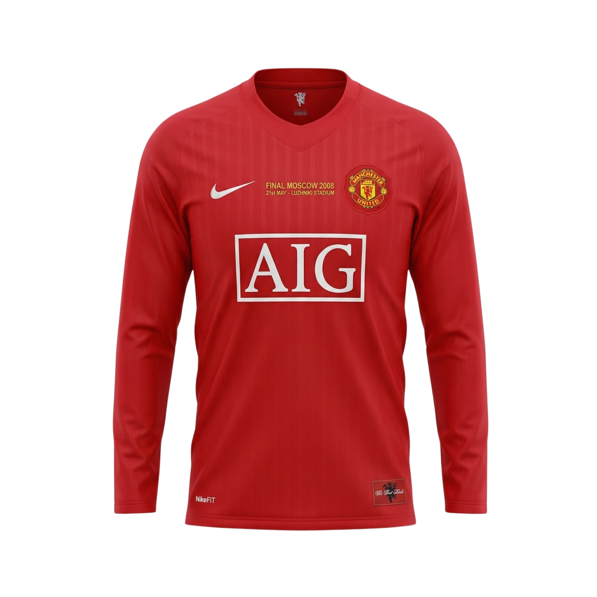 Manchester United Principal 07/08 - Final da Liga dos Campeões - Manga Comprida