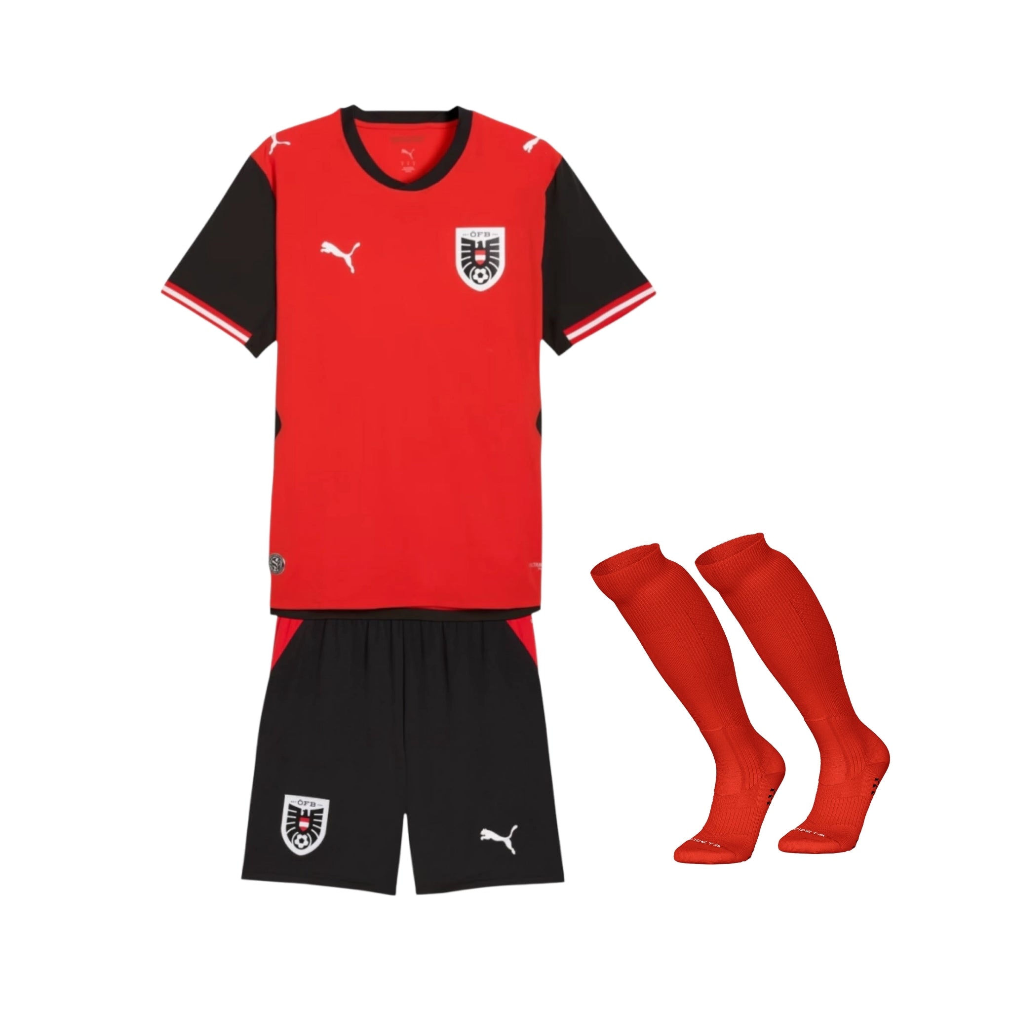 Kit de Criança - Áustria Principal 26/27 - Mundial 2026