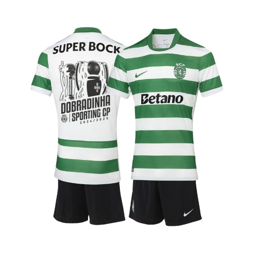 Kids Kit - Sporting Home 25/26 - Double Champions Edition