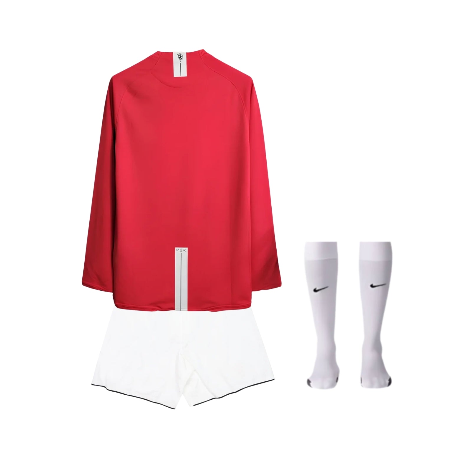Kit de Criança - Manchester United Principal 07/08 - Manga Comprida - Final da Liga dos Campeões