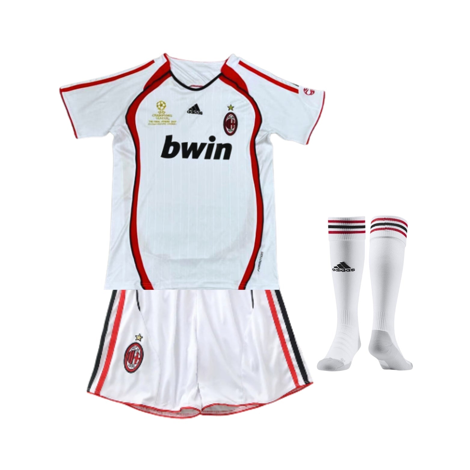 Kit de Criança - AC Milan Alternativa 06/07 - Final Liga dos Campeões