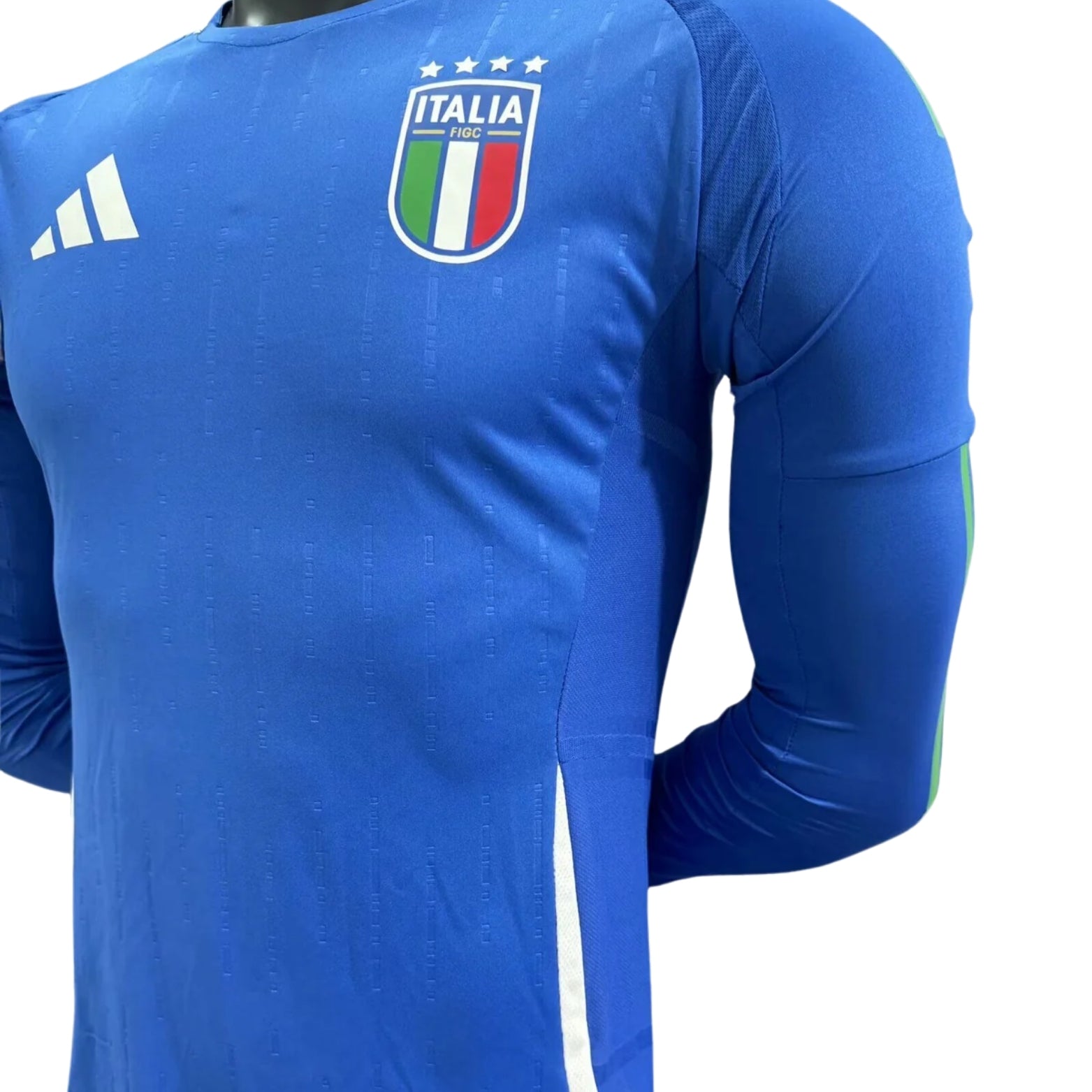 Itália Principal 24/25 - Manga Comprida - Versão Jogador - Euro 2024