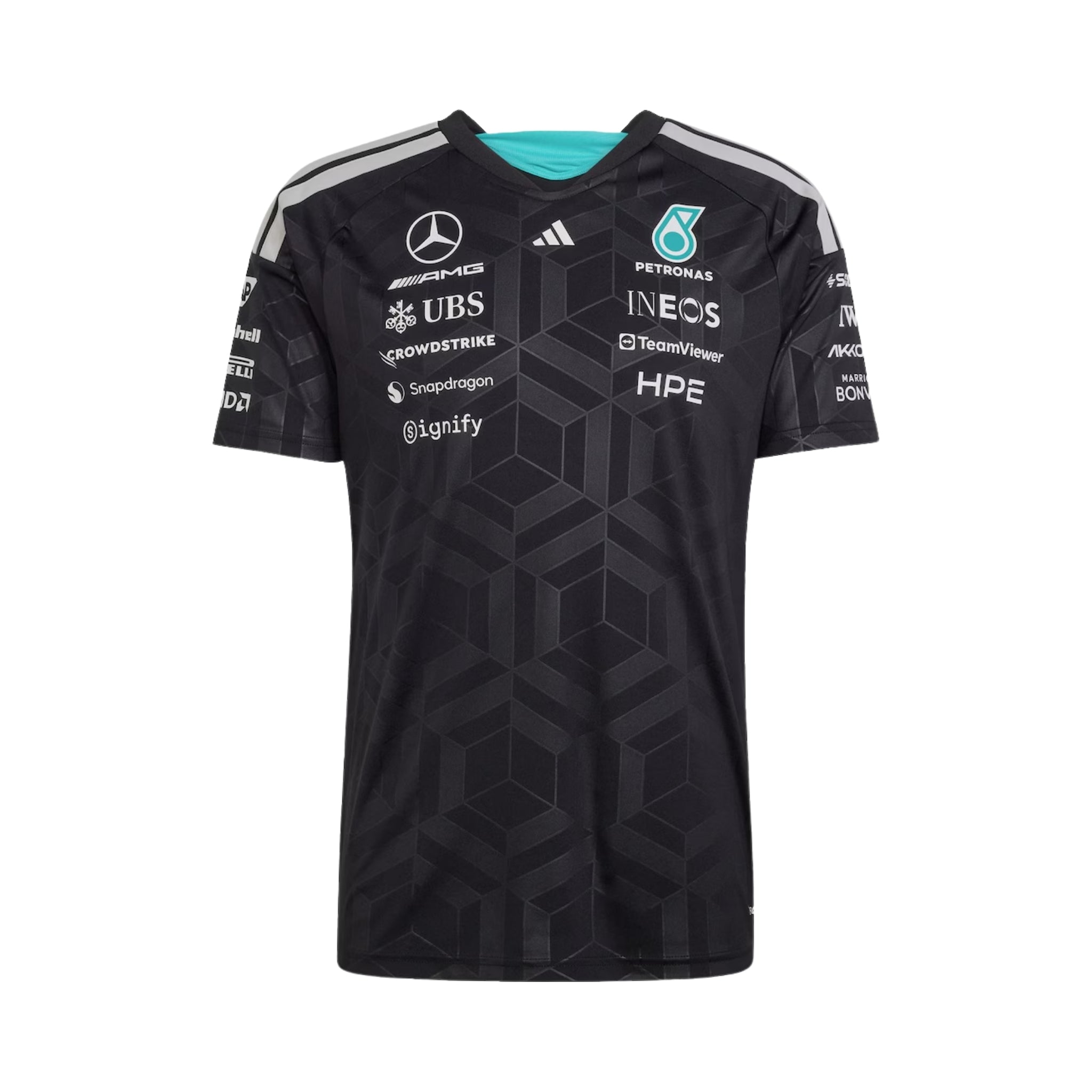 T-Shirt Mercedes AMG Petronas F1 2026 - Preto