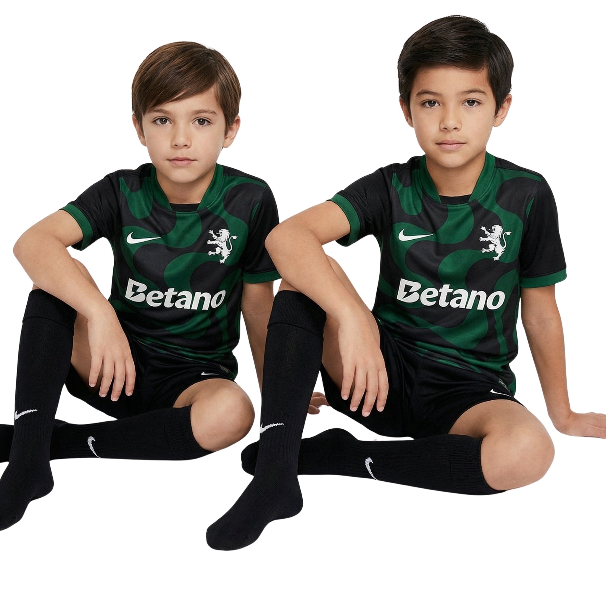 Kit de Criança - Sporting Alternativa Preta 25/26