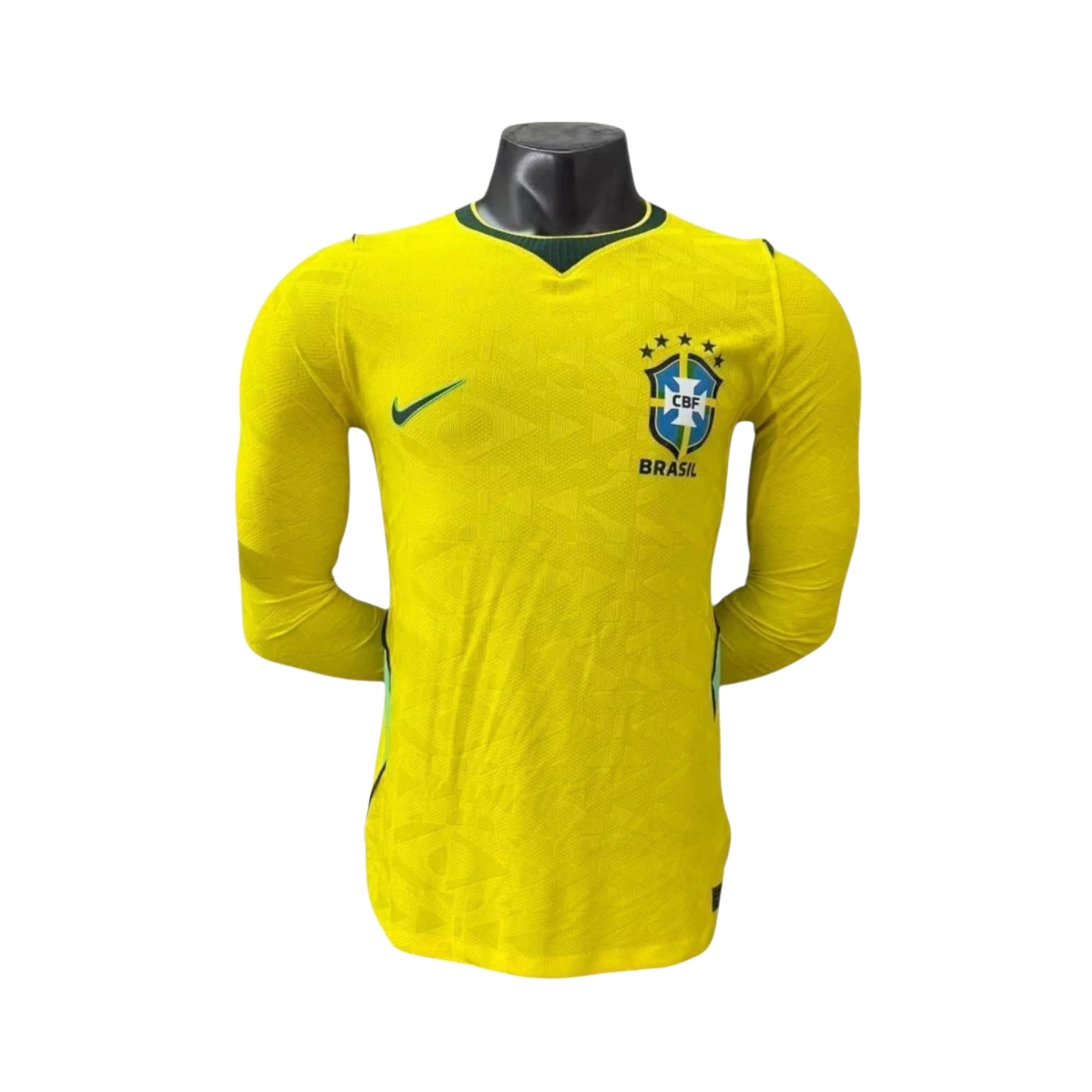 Brasil Principal 26/27 - Mundial 2026 - Manga Comprida - Versão Jogador