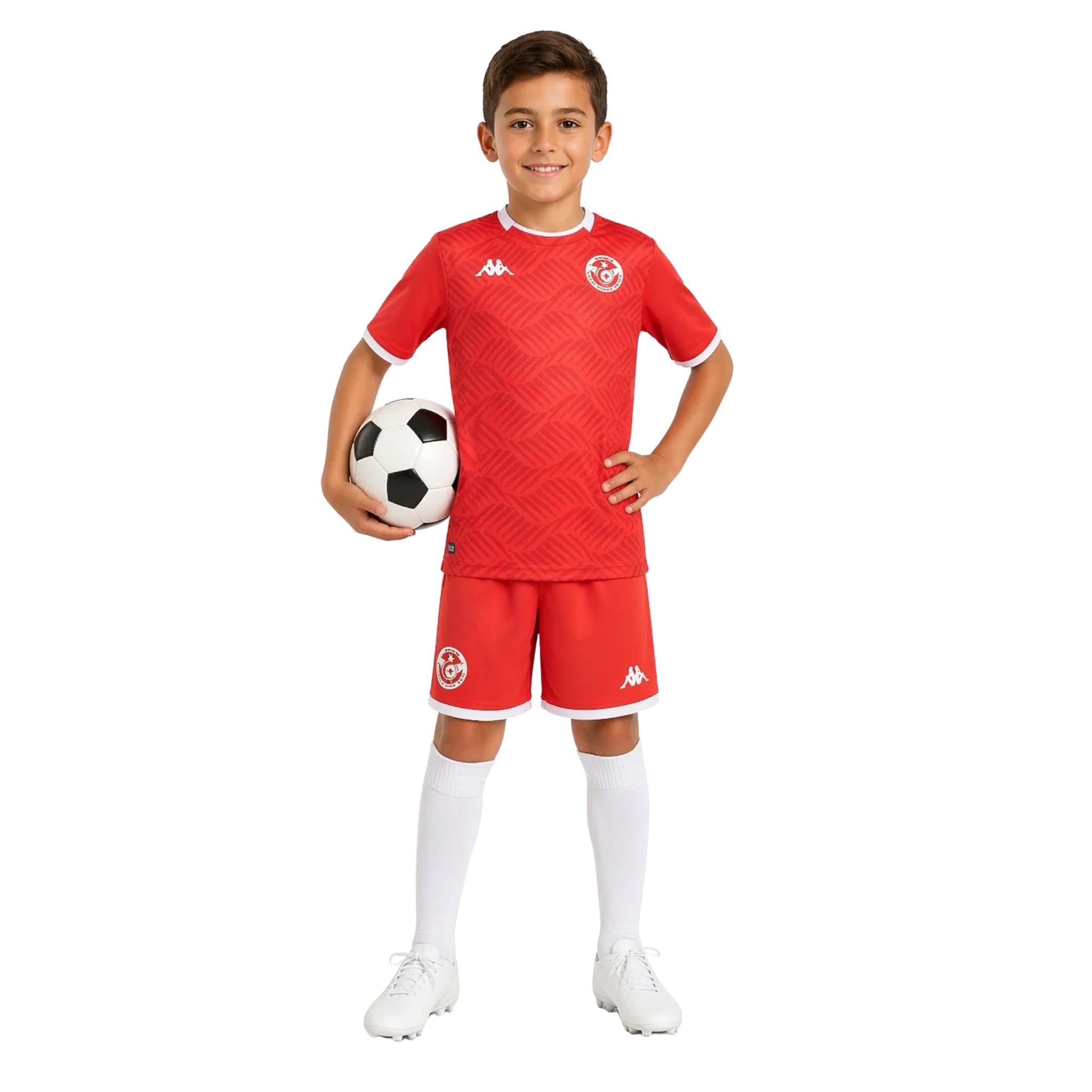 Kit de Criança - Tunísia Principal 26/27 - Mundial 2026