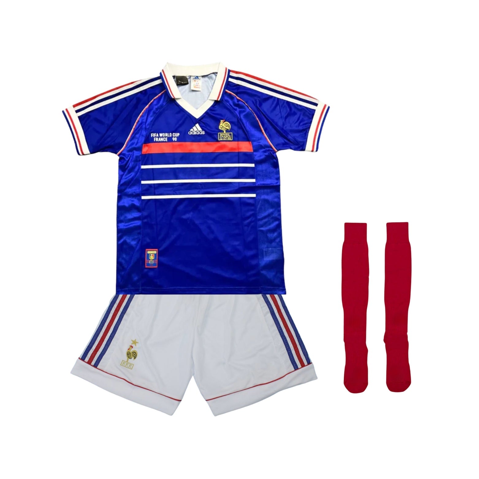 Kit de Criança - França Home 98 - Mundial 1998
