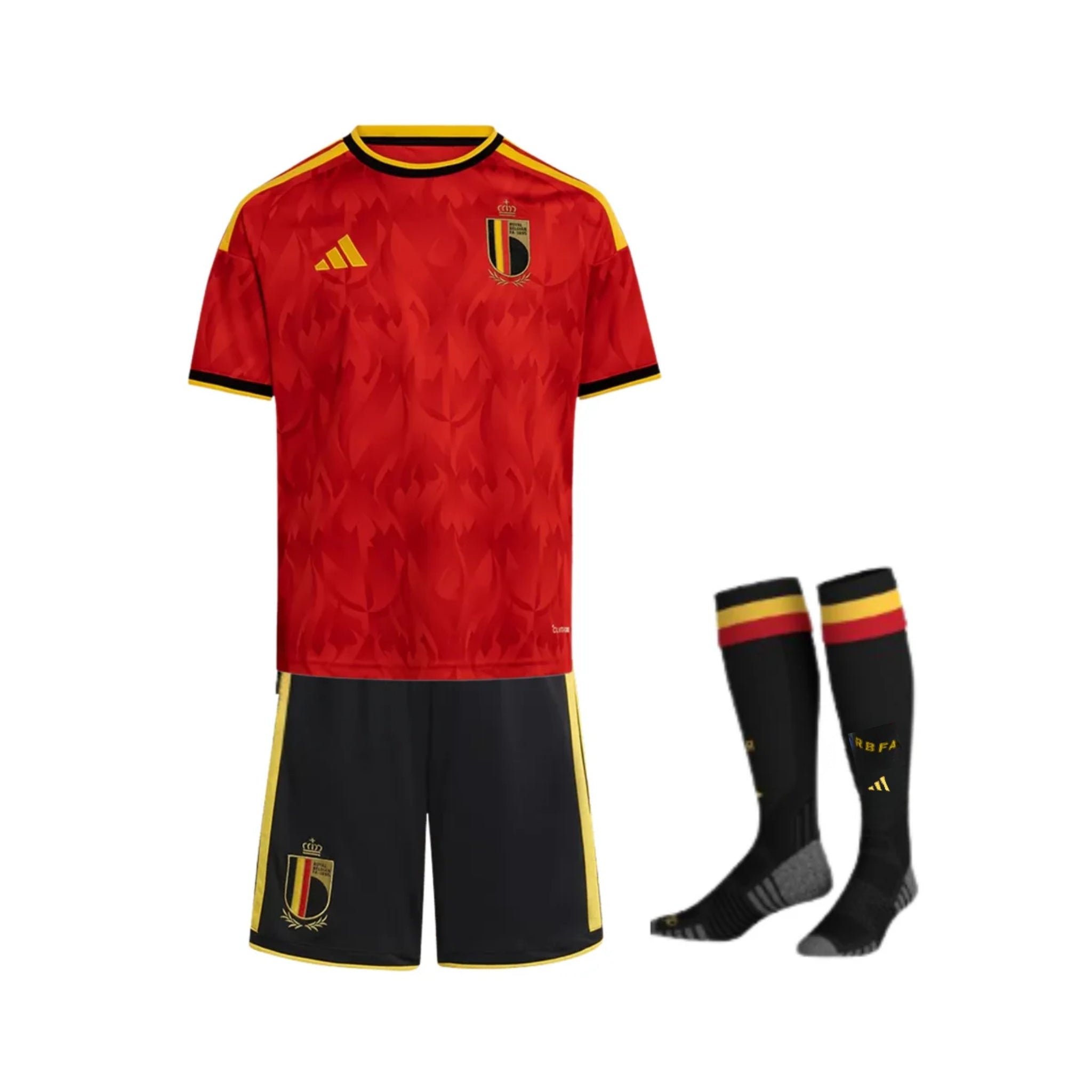Kit de Criança - Bélgica Principal 26/27 - Mundial 2026