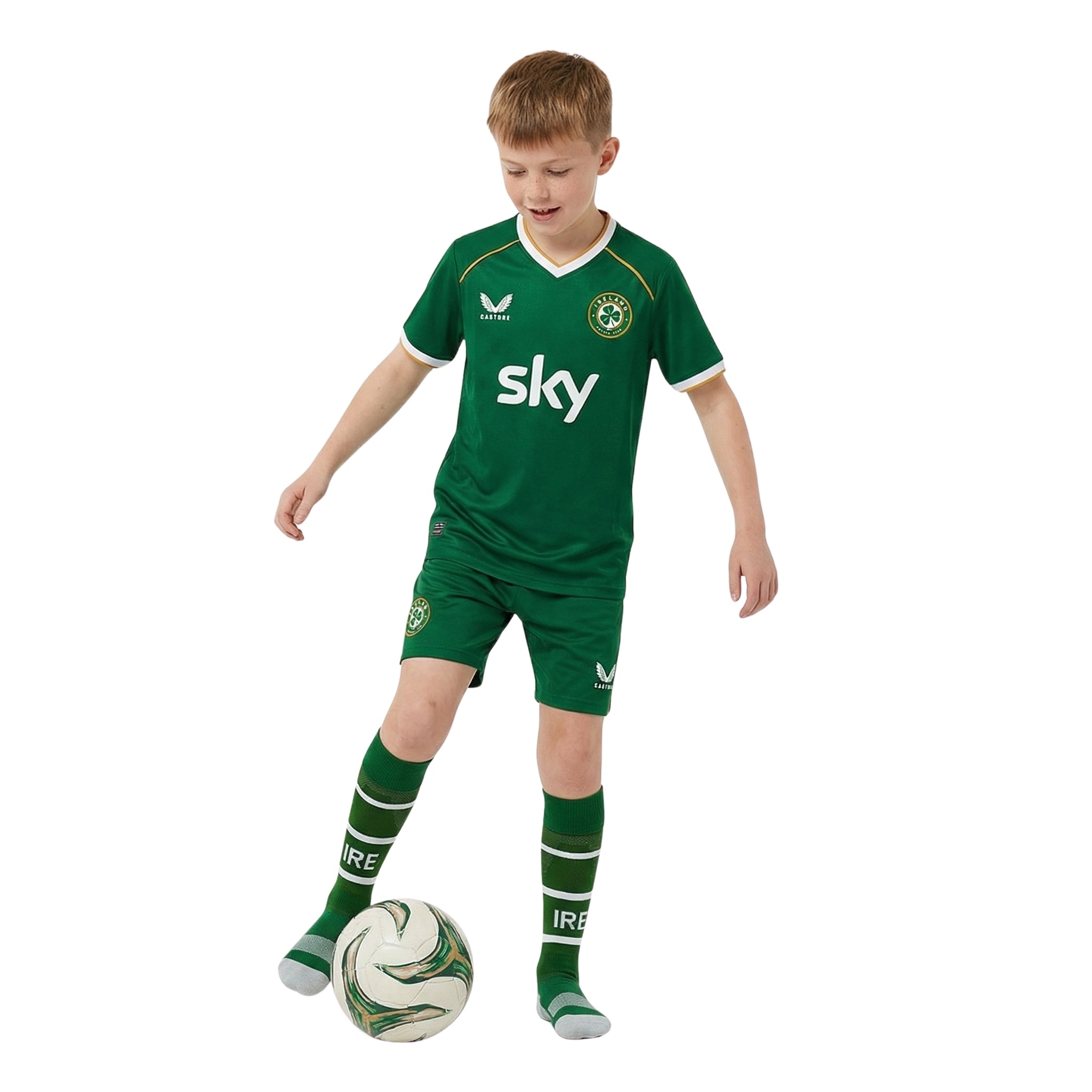 Kit de Criança - Irlanda Principal 26/27 - Mundial 2026