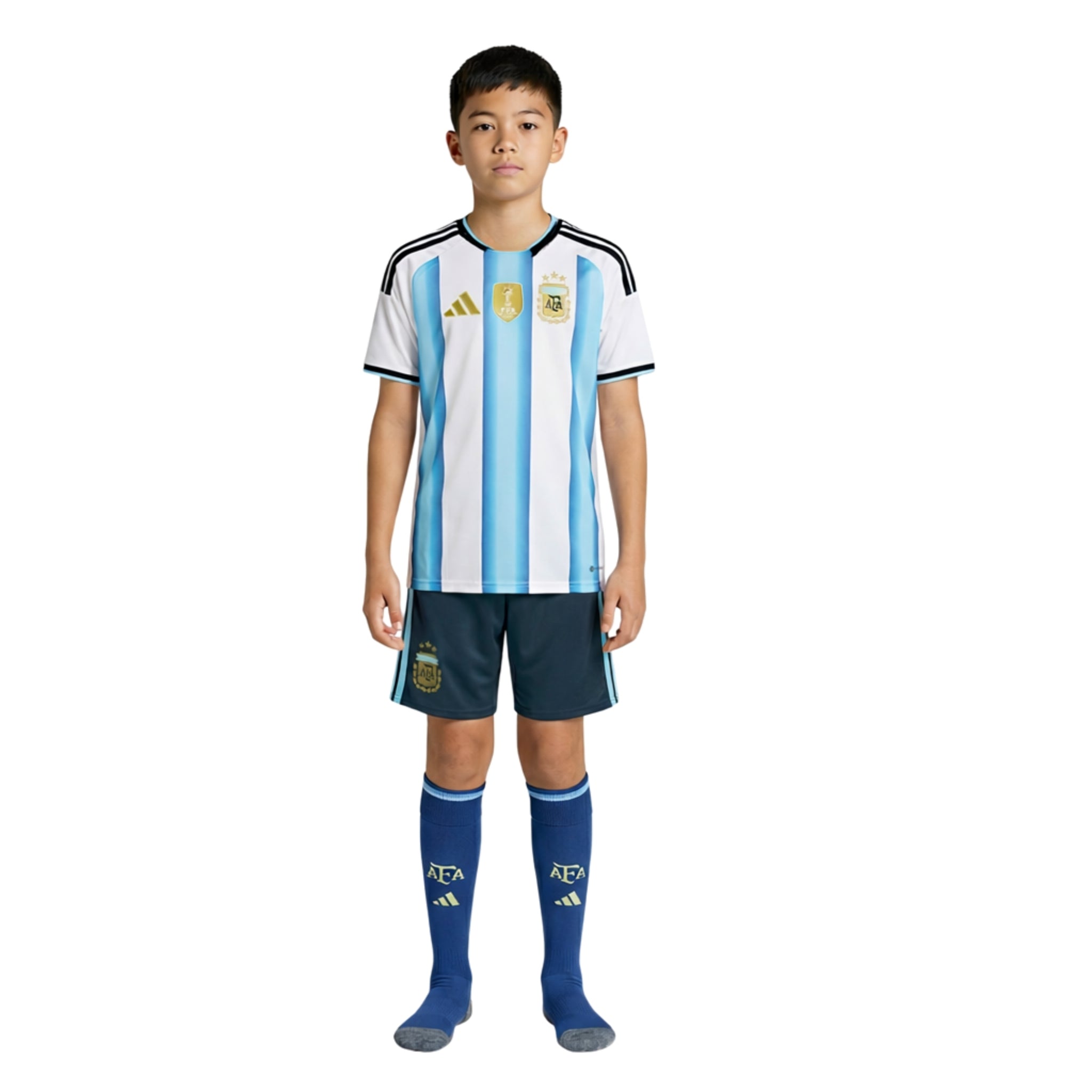 Kit de Criança - Argentina Principal 26/27 - Mundial 2026