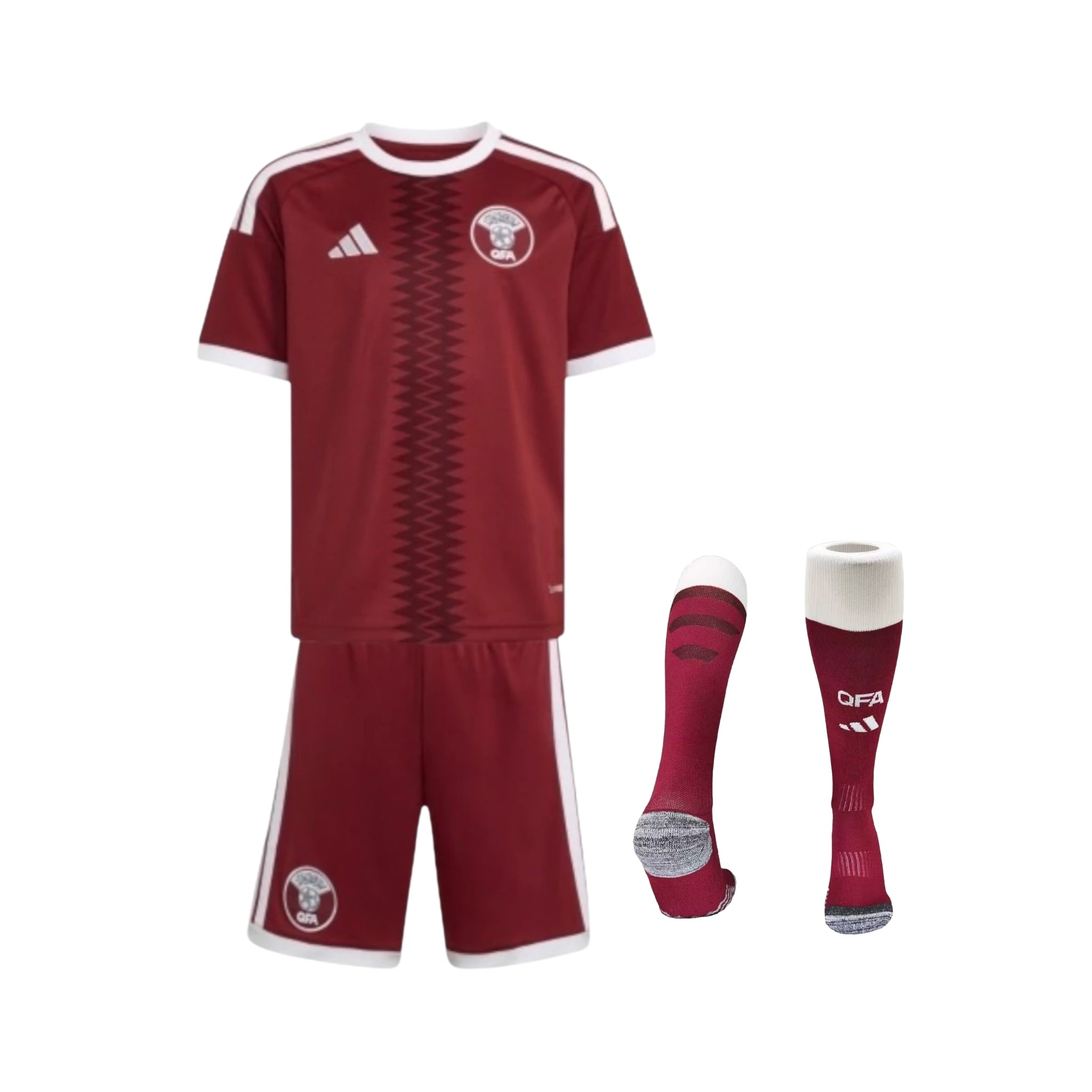 Kit de Criança - Qatar Principal 26/27 - Mundial 2026