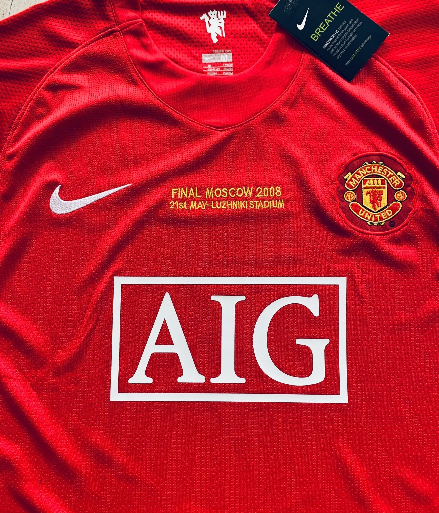 Manchester United Principal 07/08 - Final da Liga dos Campeões - Manga Comprida - Ronaldo 7