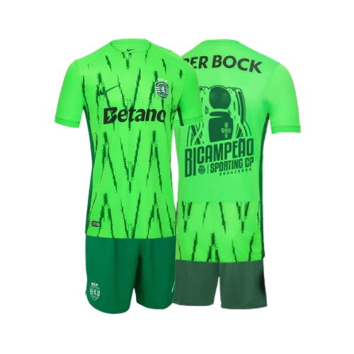 Kit de Criança - Sporting Terceiro 24/25 - Edição Bicampeão